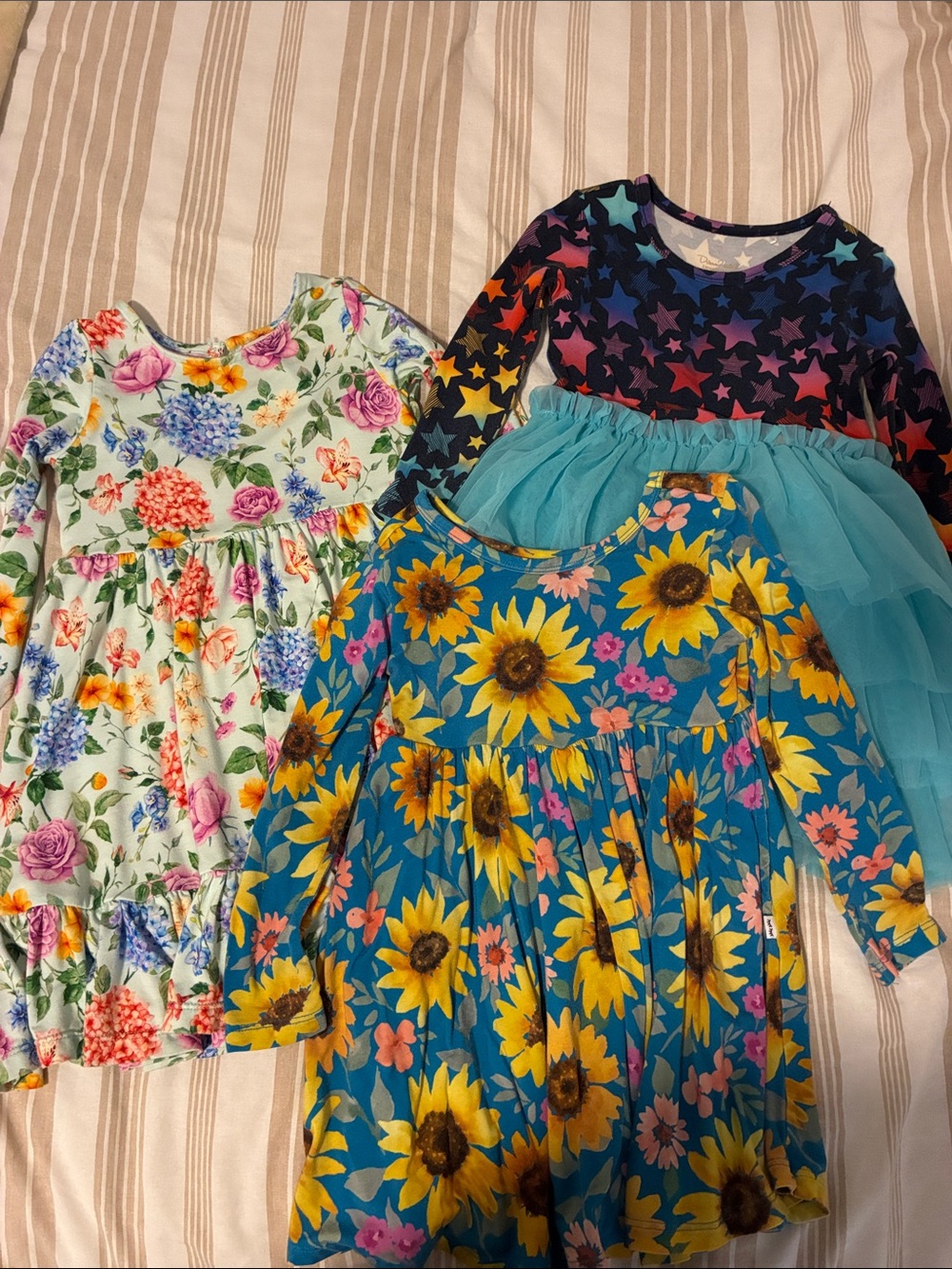 Lot of 3 Bamboo girls dresses 2T